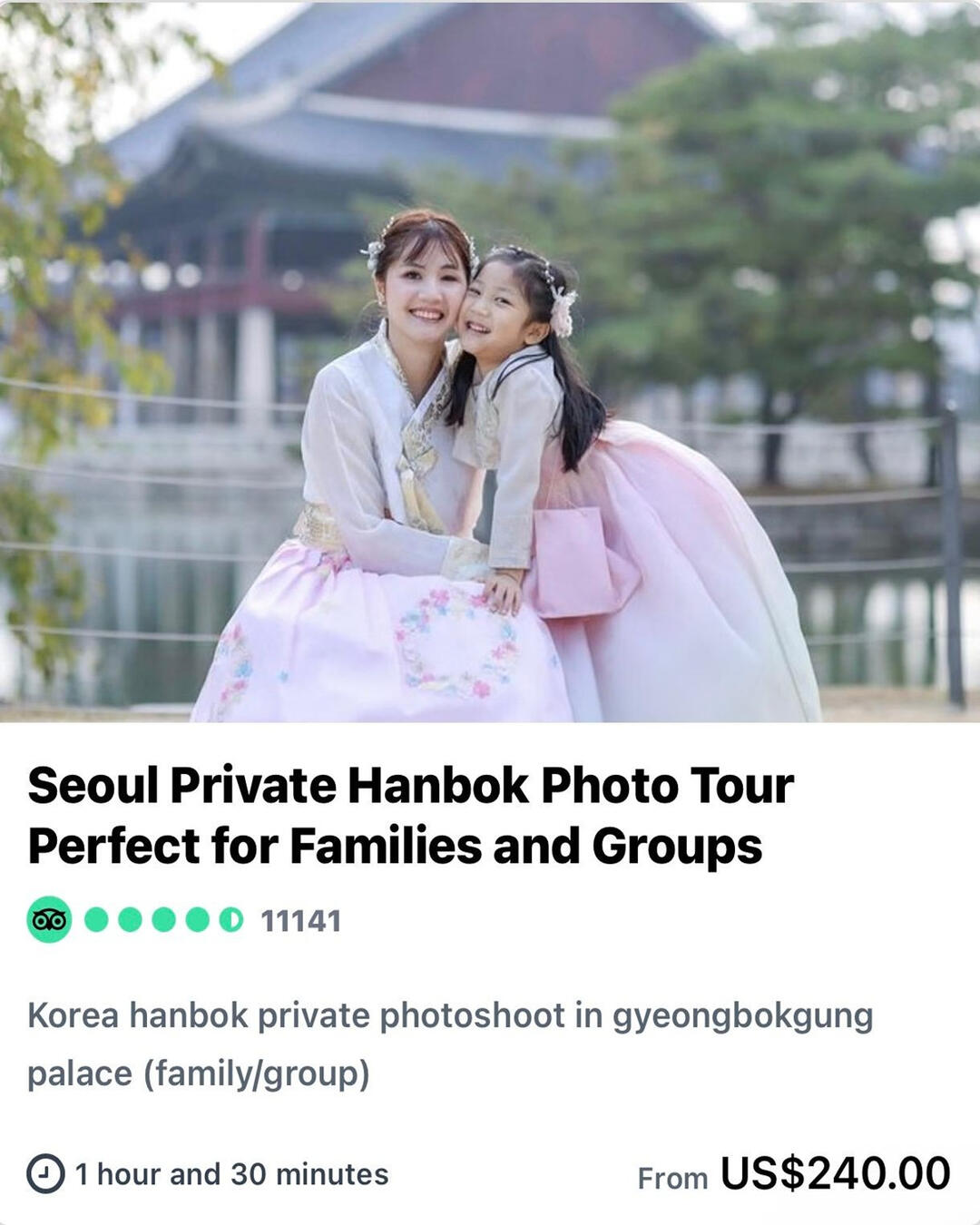 Seoul Private Hanbok Photo Tour Perfect for Families and Groups Seoul Private Hanbok Photo Tour Perfect for Families and Groups